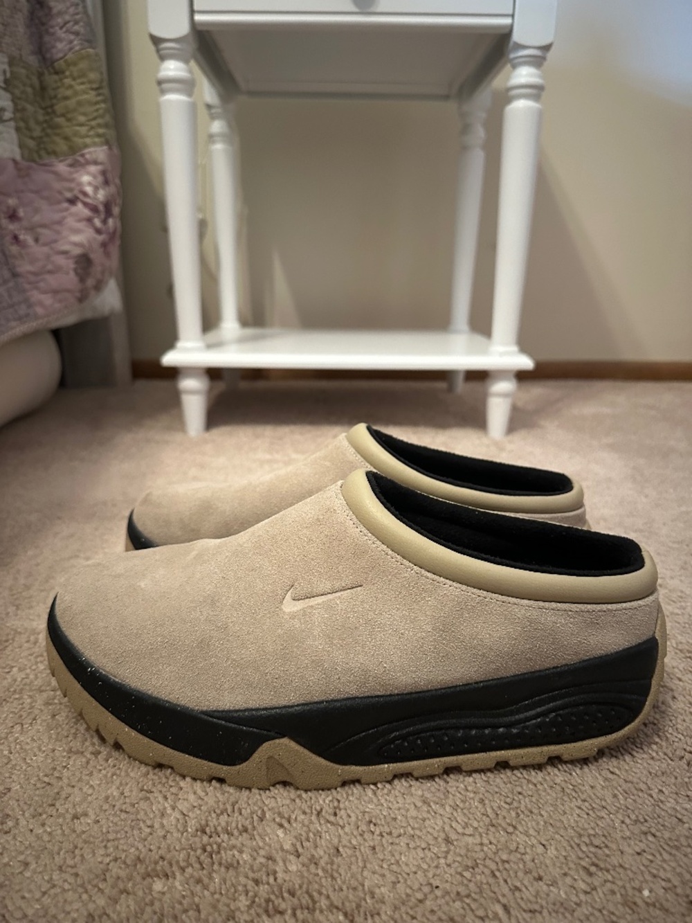Nike ACG Rufus Suede Mules Limestone Black Men’s 10.5